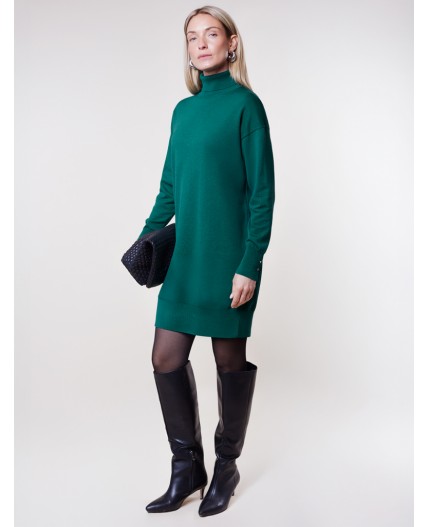 Платье вязаное женское зеленый