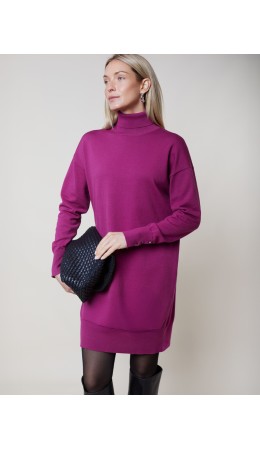 Платье вязаное женское пурпурный