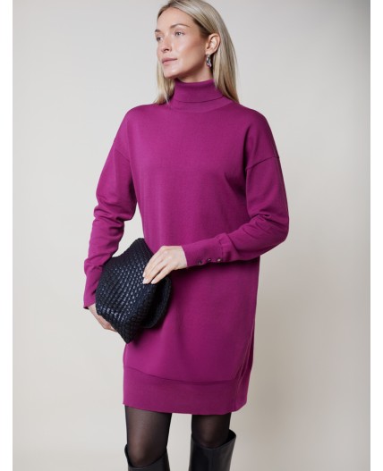 Платье вязаное женское пурпурный
