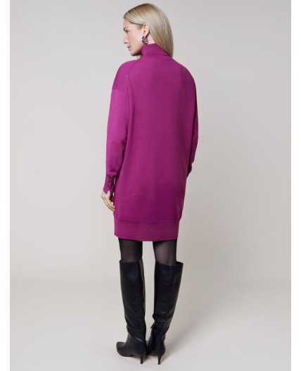 Платье вязаное женское пурпурный