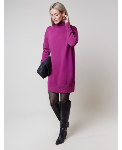 Платье вязаное женское пурпурный