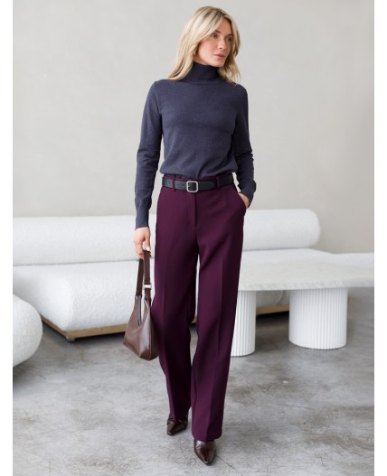 Свитер женский серый меланж