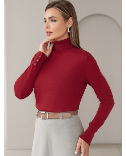 Свитер женский темно-красный