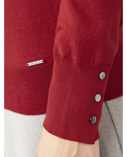 Свитер женский темно-красный