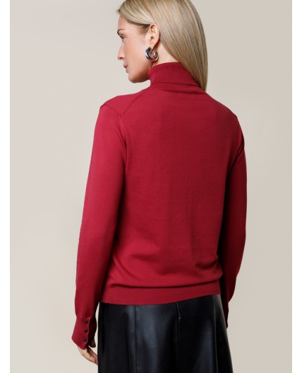 Свитер женский темно-красный