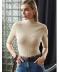 Свитер женский бежевый меланж