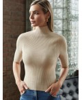 Свитер женский бежевый меланж