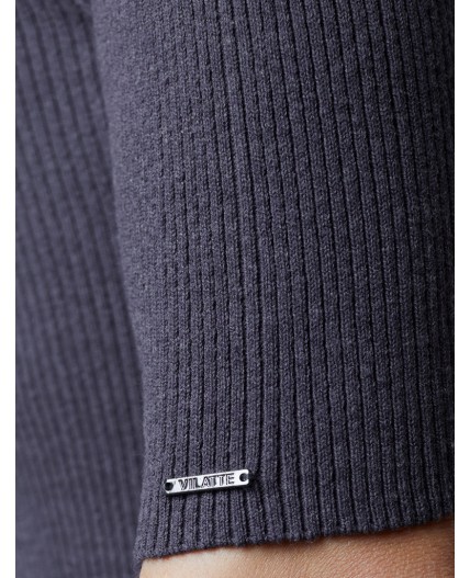 Свитер женский серый меланж