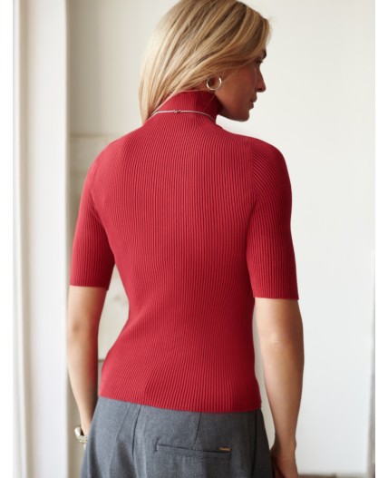 Свитер женский темно-красный