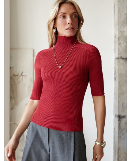 Свитер женский темно-красный