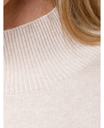 Свитер женский бежевый меланж