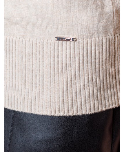 Свитер женский бежевый меланж