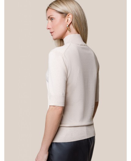 Свитер женский бежевый меланж