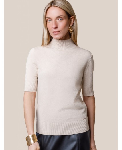 Свитер женский бежевый меланж