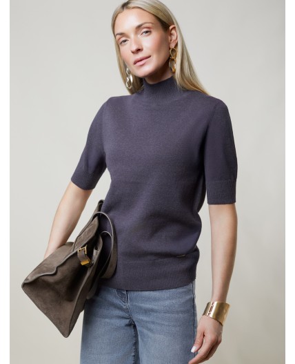 Свитер женский серый меланж