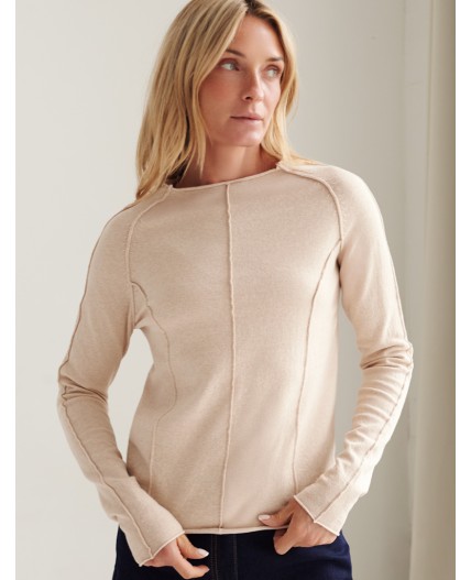 Джемпер женский бежевый меланж