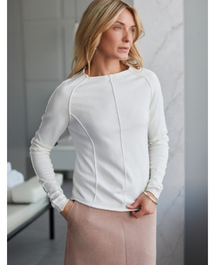 Джемпер женский натуральный белый