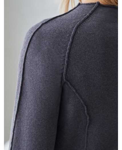 Джемпер женский серый меланж