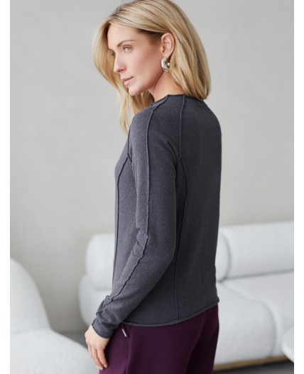 Джемпер женский серый меланж