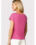 Футболка женская розовая фуксия