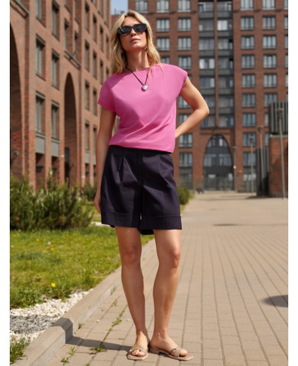 Футболка женская розовая фуксия