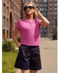 Футболка женская розовая фуксия