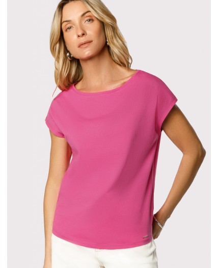 Футболка женская розовая фуксия