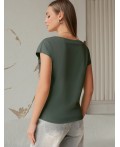 Футболка женская т.оливковый
