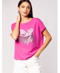 Футболка женская фуксия_wind