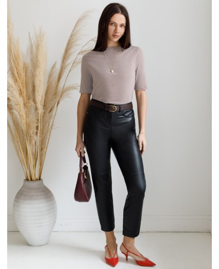 Футболка женская кофейный меланж