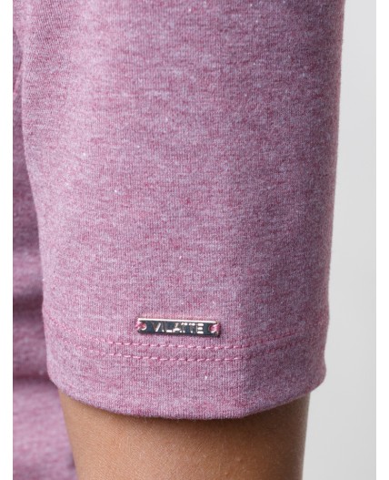 Футболка женская темно-розовый меланж