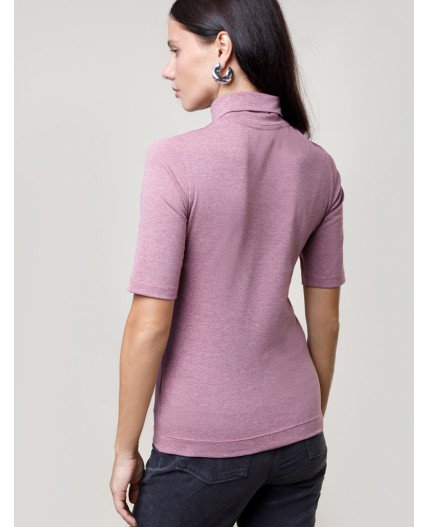 Футболка женская темно-розовый меланж