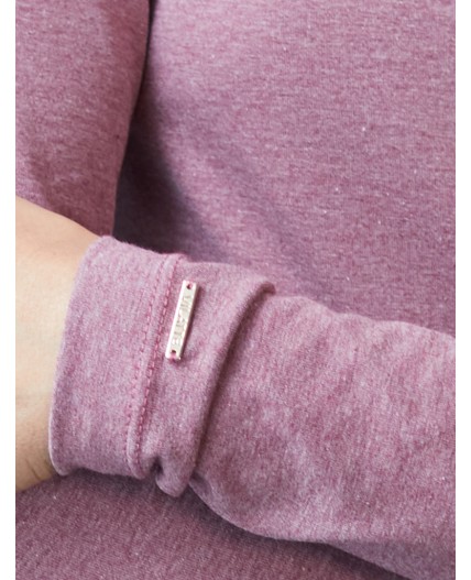 Джемпер женский темно-розовый меланж