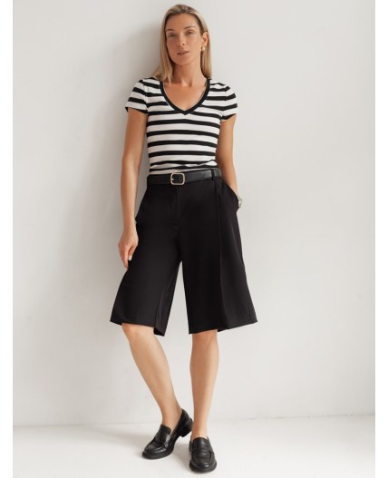 Футболка женская белый-черный