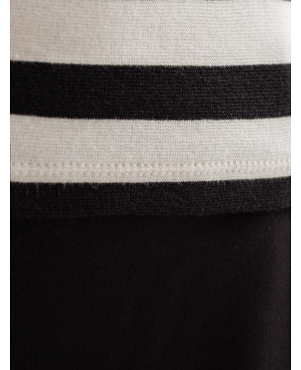 Футболка женская белый-черный