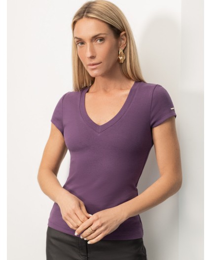 Футболка женская бургунди