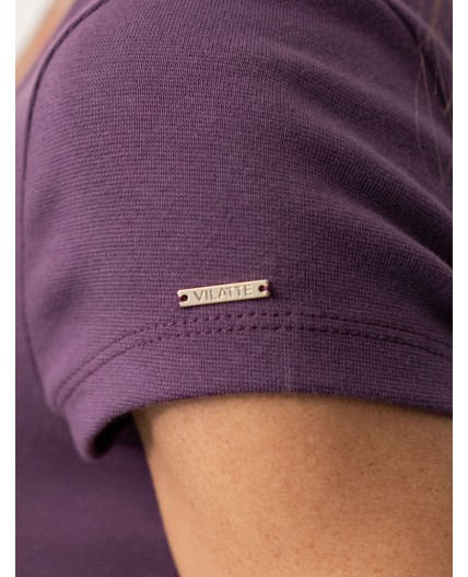 Футболка женская бургунди