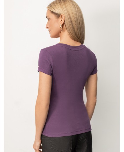 Футболка женская бургунди