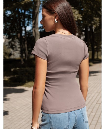 Футболка женская кофейный
