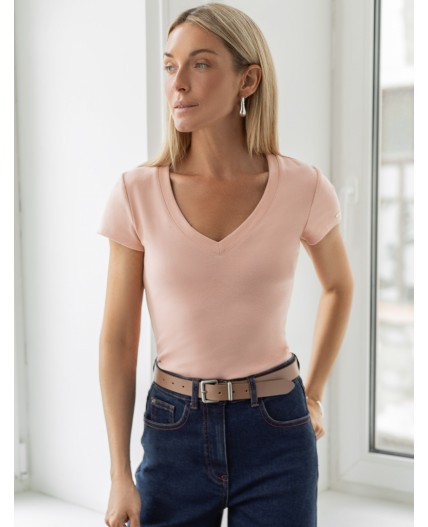 Футболка женская пудра