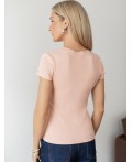 Футболка женская пудра