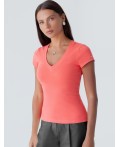 Футболка женская розовый коралл