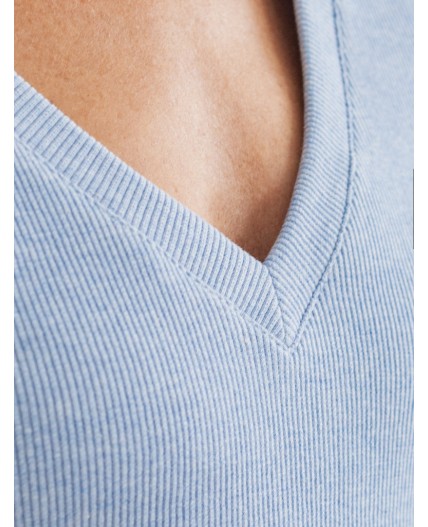 Футболка женская голубой меланж