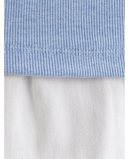 Футболка женская голубой меланж