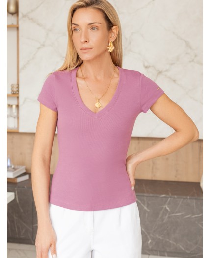 Футболка женская грязно-розовый