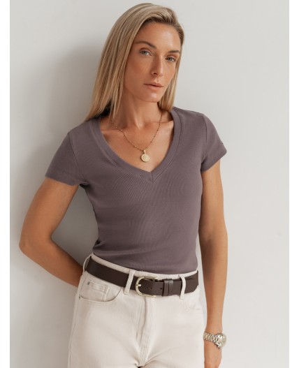 Футболка женская кофе