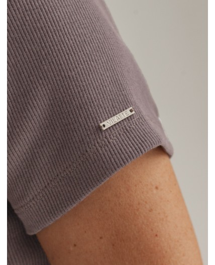 Футболка женская кофе