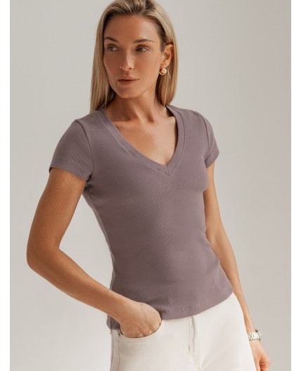 Футболка женская кофе