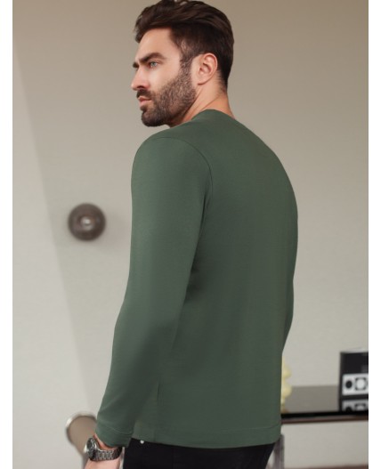 Джемпер мужской т.оливковый