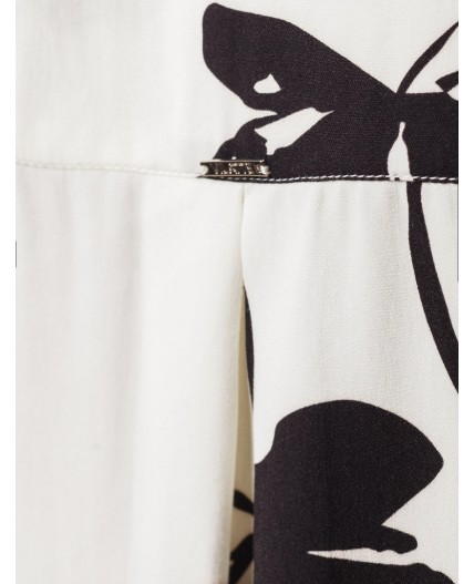 Блузка женская белый-черный